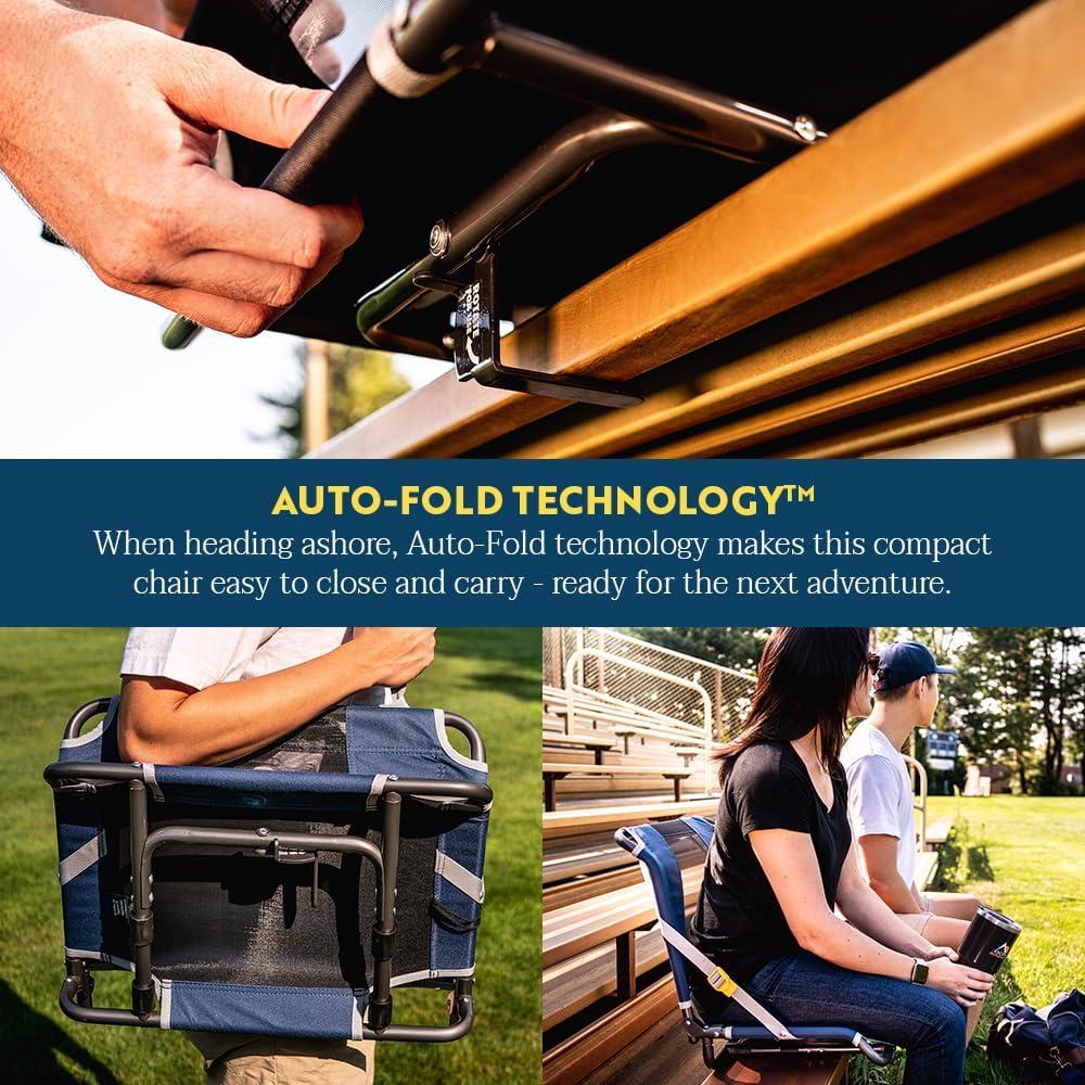 Silla de Estadio Grande GCI Outdoor Plegable Negra 150 kg