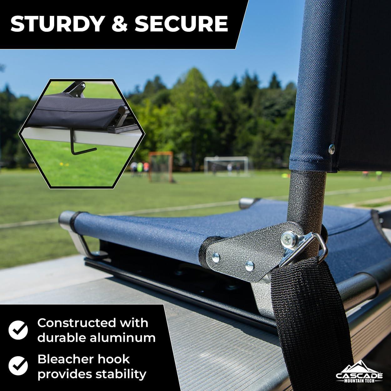 Asiento de Estadio Extra Ancho Cascade Mountain Tech Negro