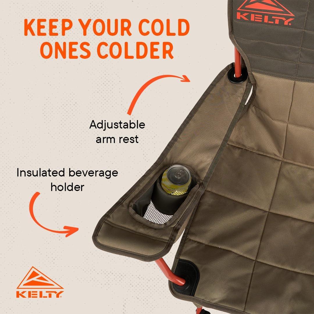 Silla de Camping Plegable Kelty Esencial 136 kg Cuerda Bungee