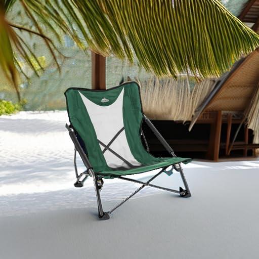 Silla de Camping Plegable Cascade Mountain Tech Verde 250 kg