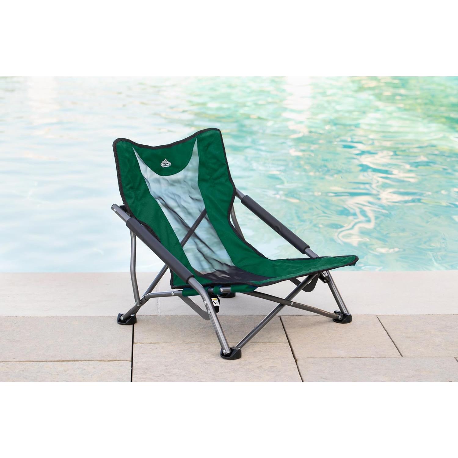 Silla de Camping Plegable Cascade Mountain Tech Verde 250 kg