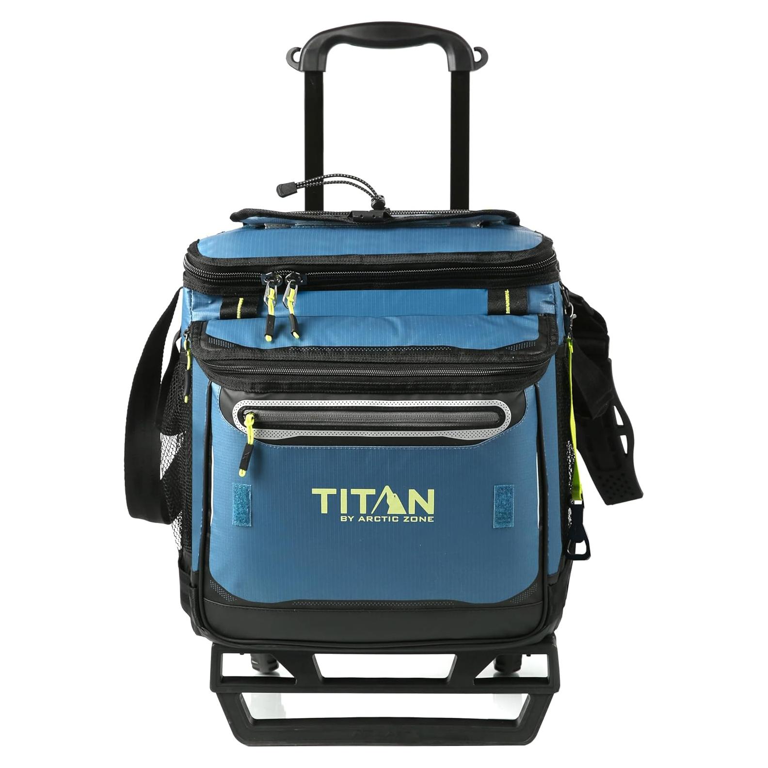 Enfriador con Ruedas Titan Deep Freeze 60 Latas Azul Marino