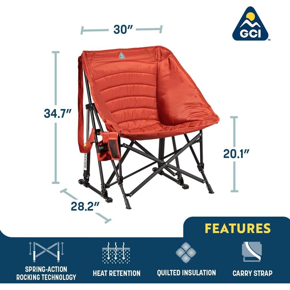 Silla Mecedora Portátil GCI Outdoor Puff Rocker Amatista