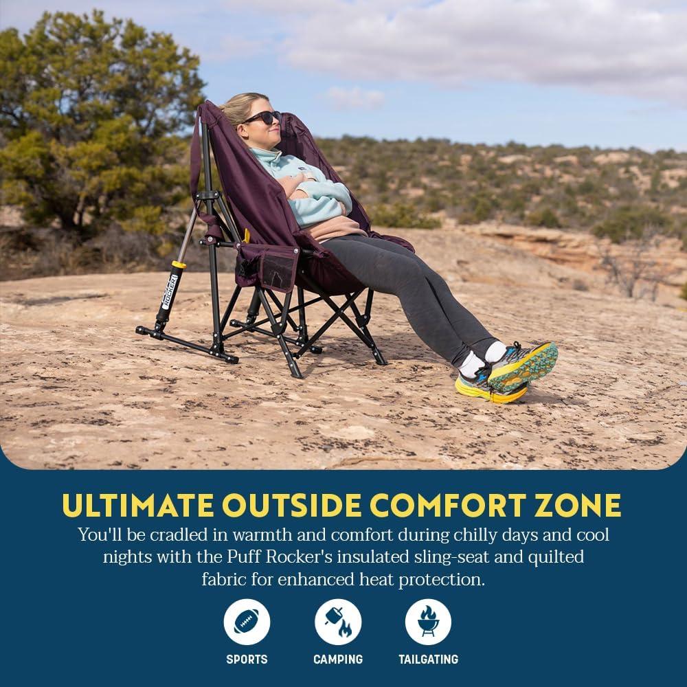 Silla Mecedora Portátil GCI Outdoor Puff Rocker Amatista