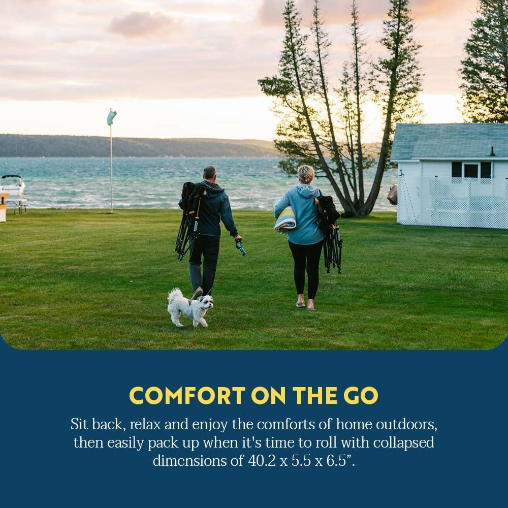 Silla Mecedora Portátil GCI Outdoor Puff Rocker Amatista