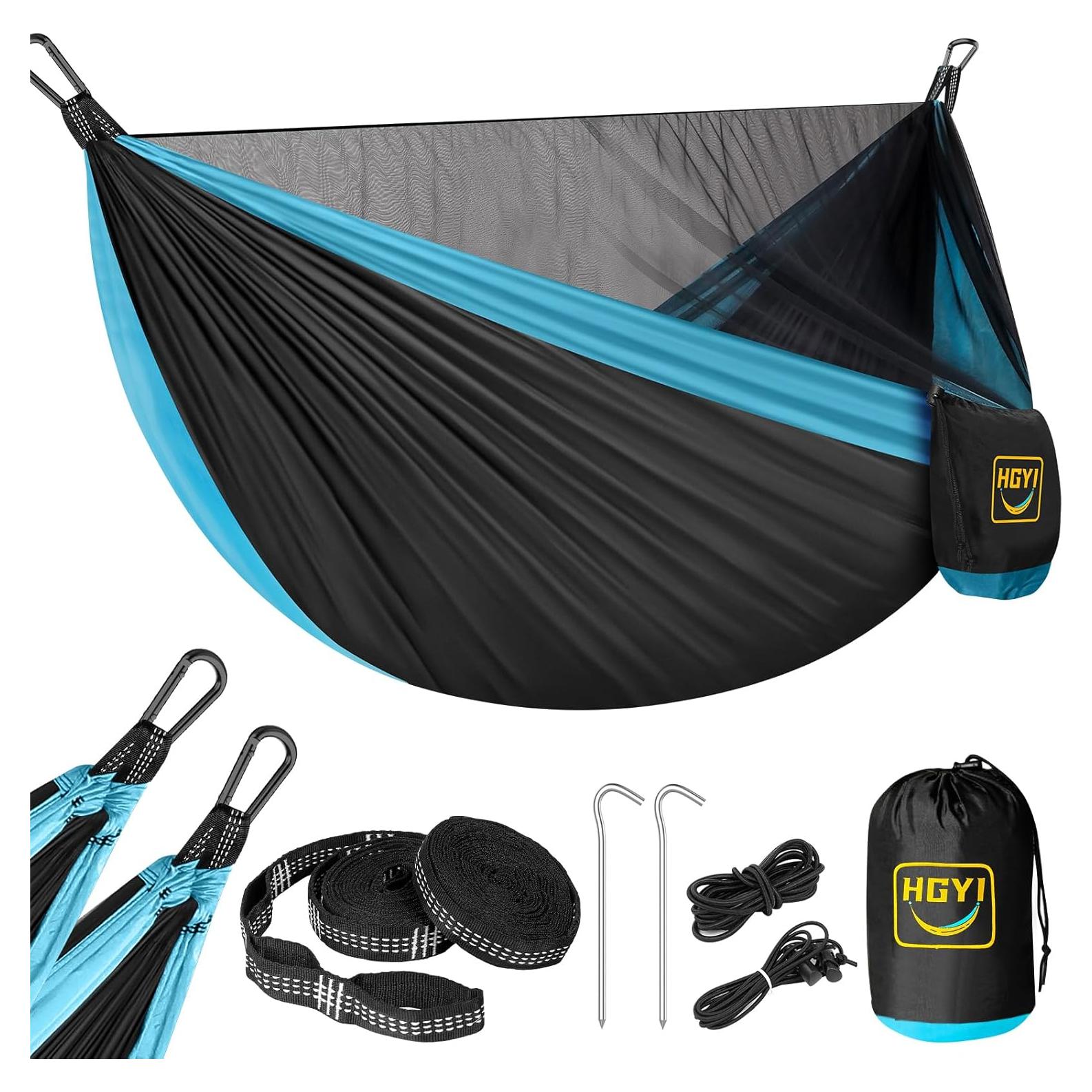 Hamaca de Camping HGYI con Red para Mosquitos 272 kg 289.56x144.78 cm