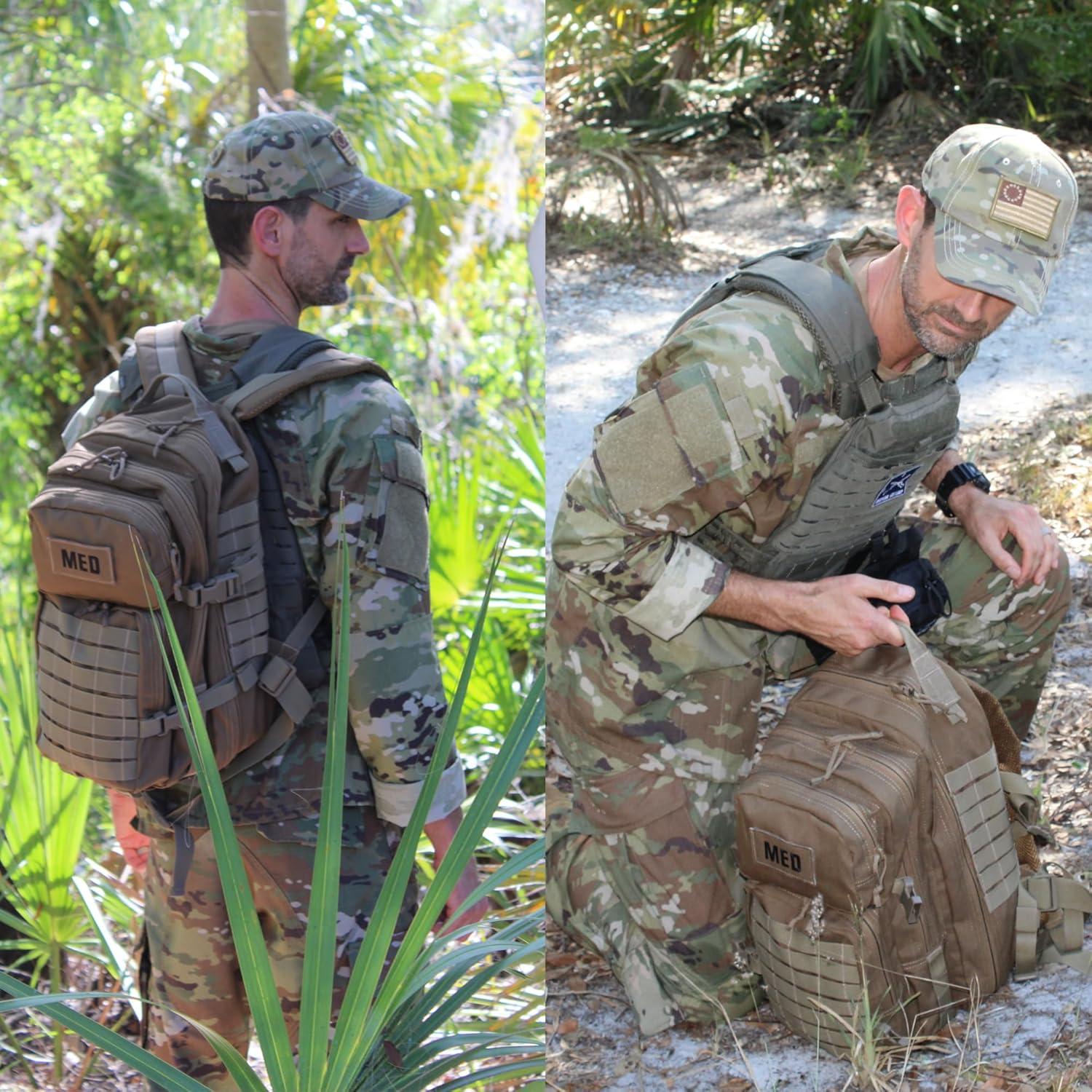 Mochila de Primeros Auxilios Táctica Luminary Camo Bosque 200 Suministros