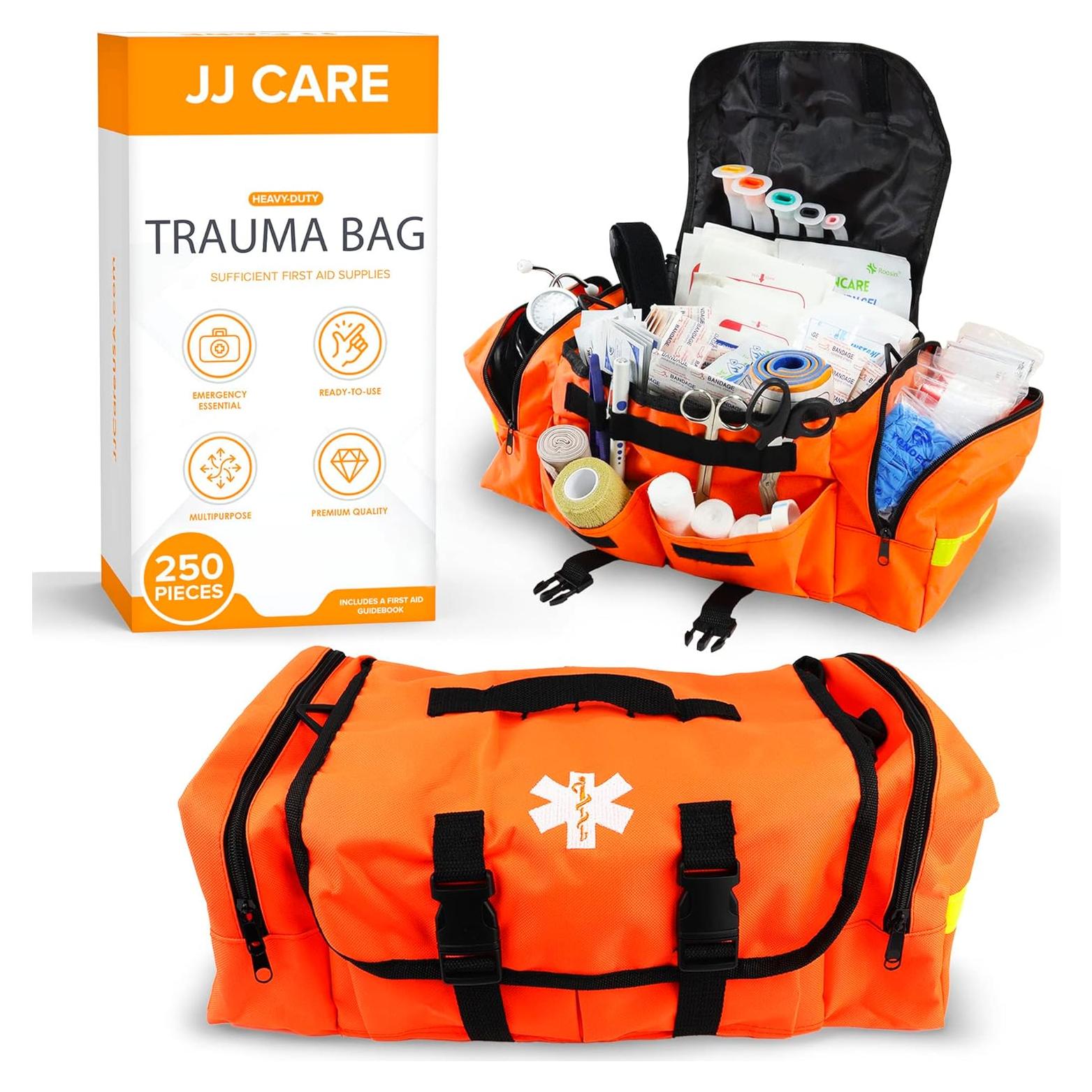 Kit de Primeros Auxilios JJ Care 250 Piezas Bolsa EMT