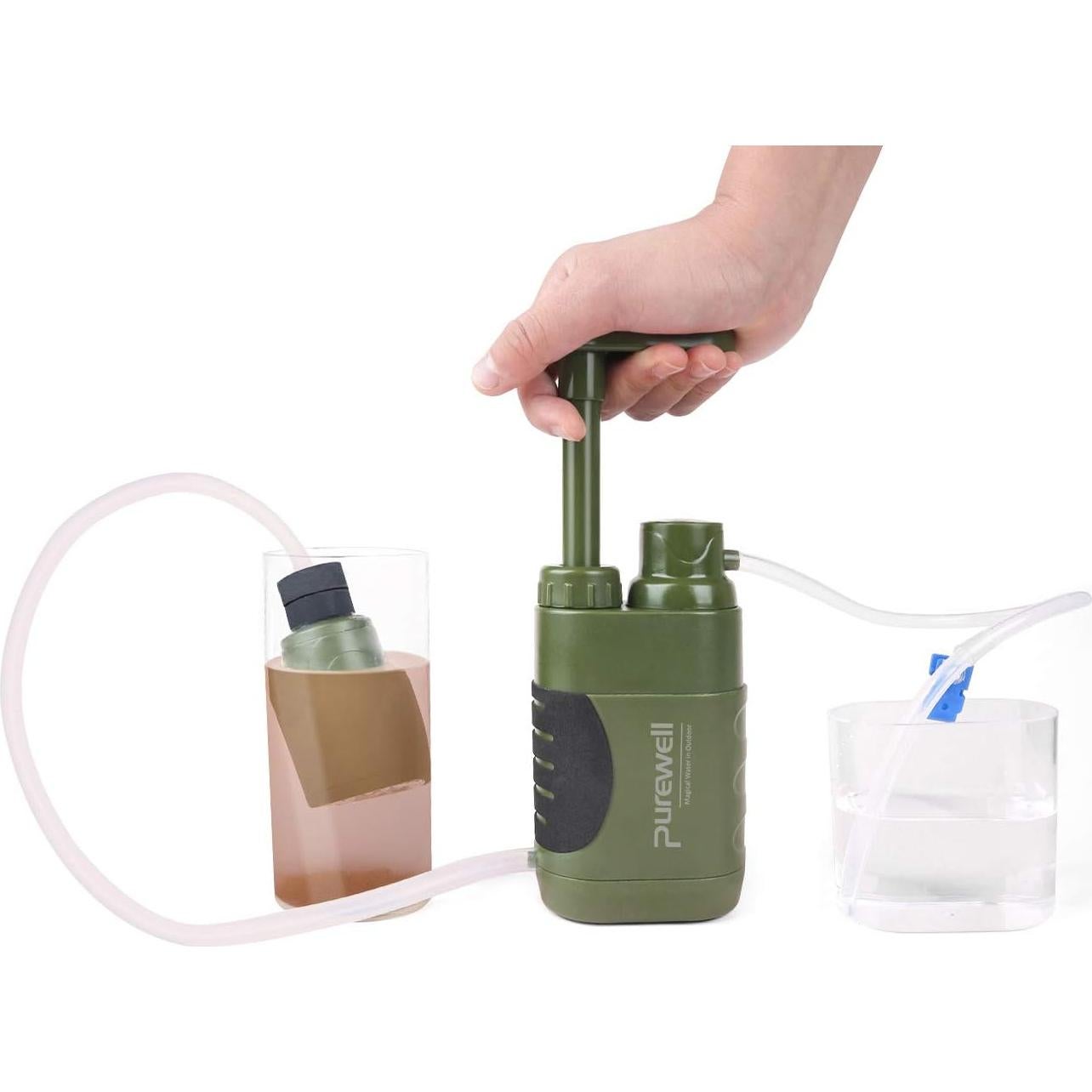 Filtro de Agua Purewell YGL-123 Portátil 4 Etapas Camping