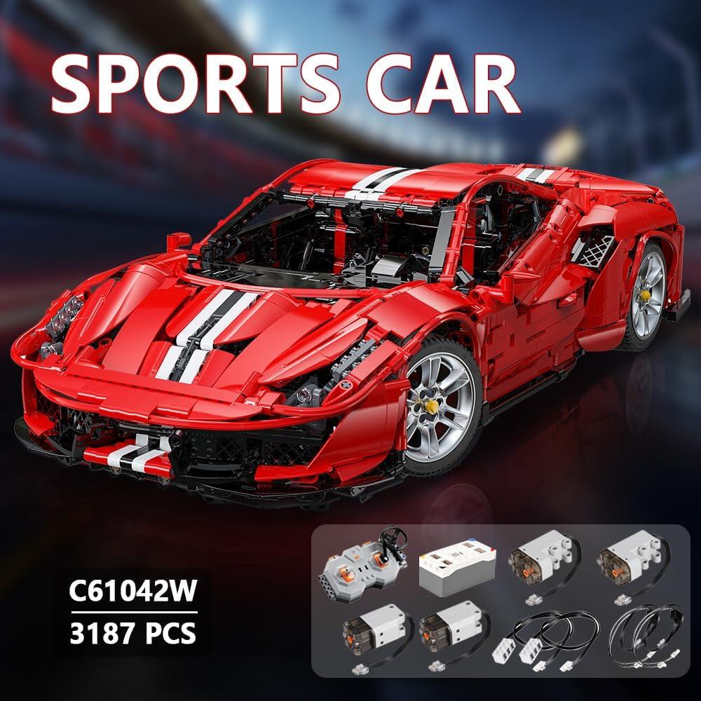 Kit de Construcción de Coche RC CaDA C61042W 1:8 3187 Piezas