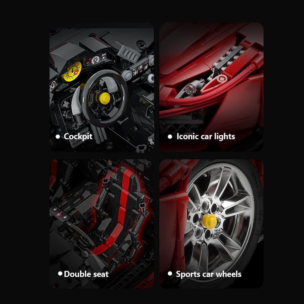 Kit de Construcción de Coche RC CaDA C61042W 1:8 3187 Piezas