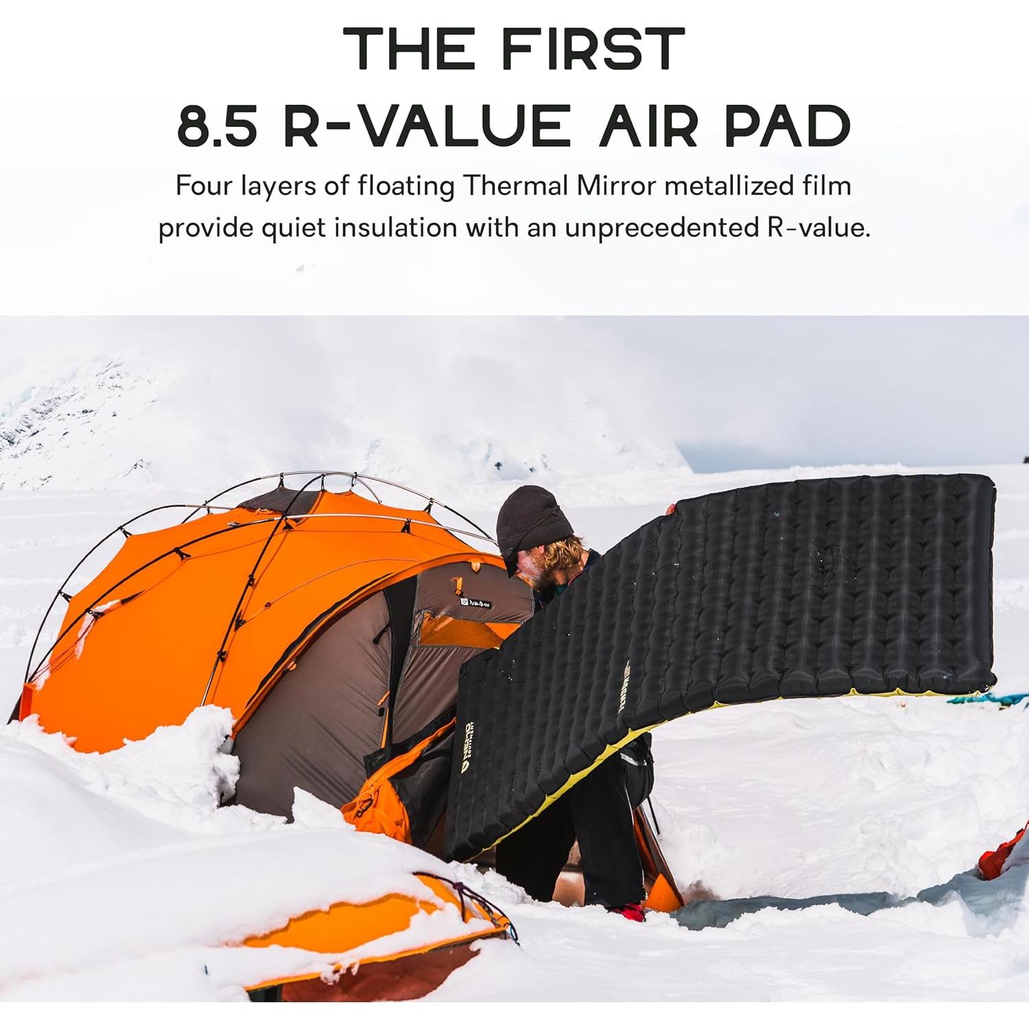 NEMO Equipment Tensor Extreme Conditions Sleeping Pad - Regular (72"x20") - Black/Birch Bud/Citron