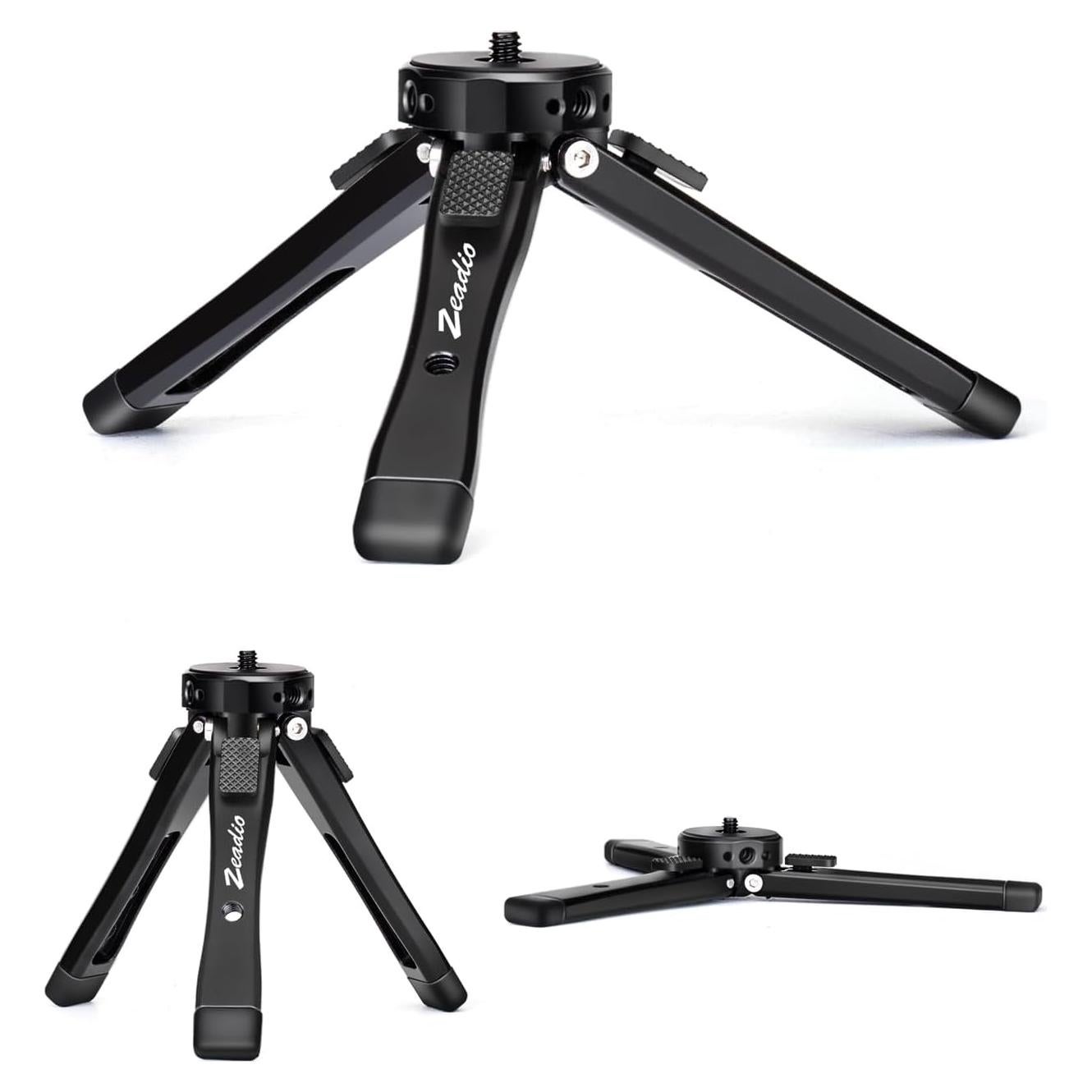 Trípode de Metal Zeadio Ajustable para Cámara y Vlog