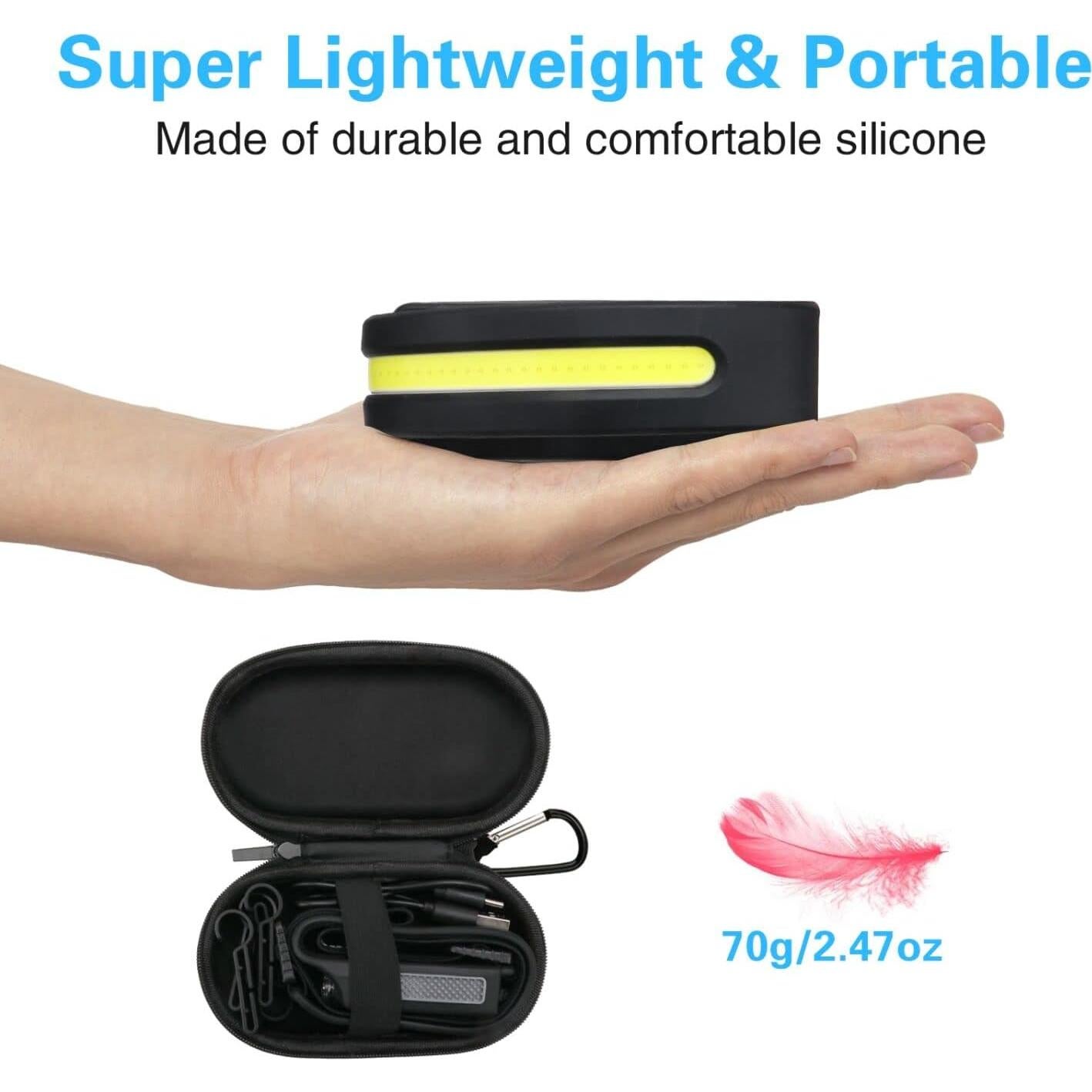 Linterna Frontal LED COSOOS 1000 Lúmenes Recargable Luz Roja