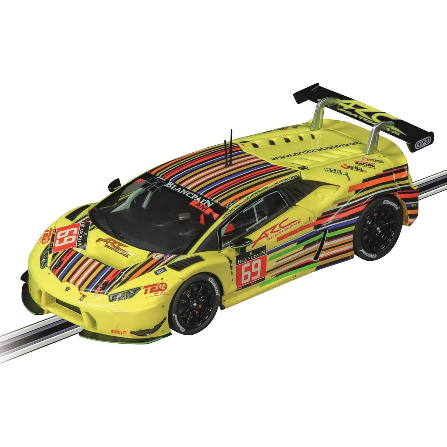 Coche de Slot Carrera Lamborghini Huracán GT3 1:32 No.69 24H Spa