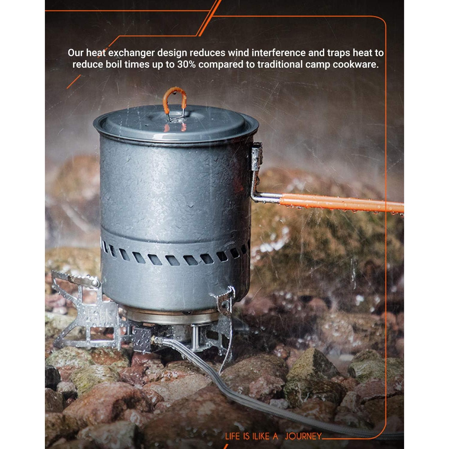 Olla de Camping Bulin 1.5L Aluminio Antiadherente Plegable