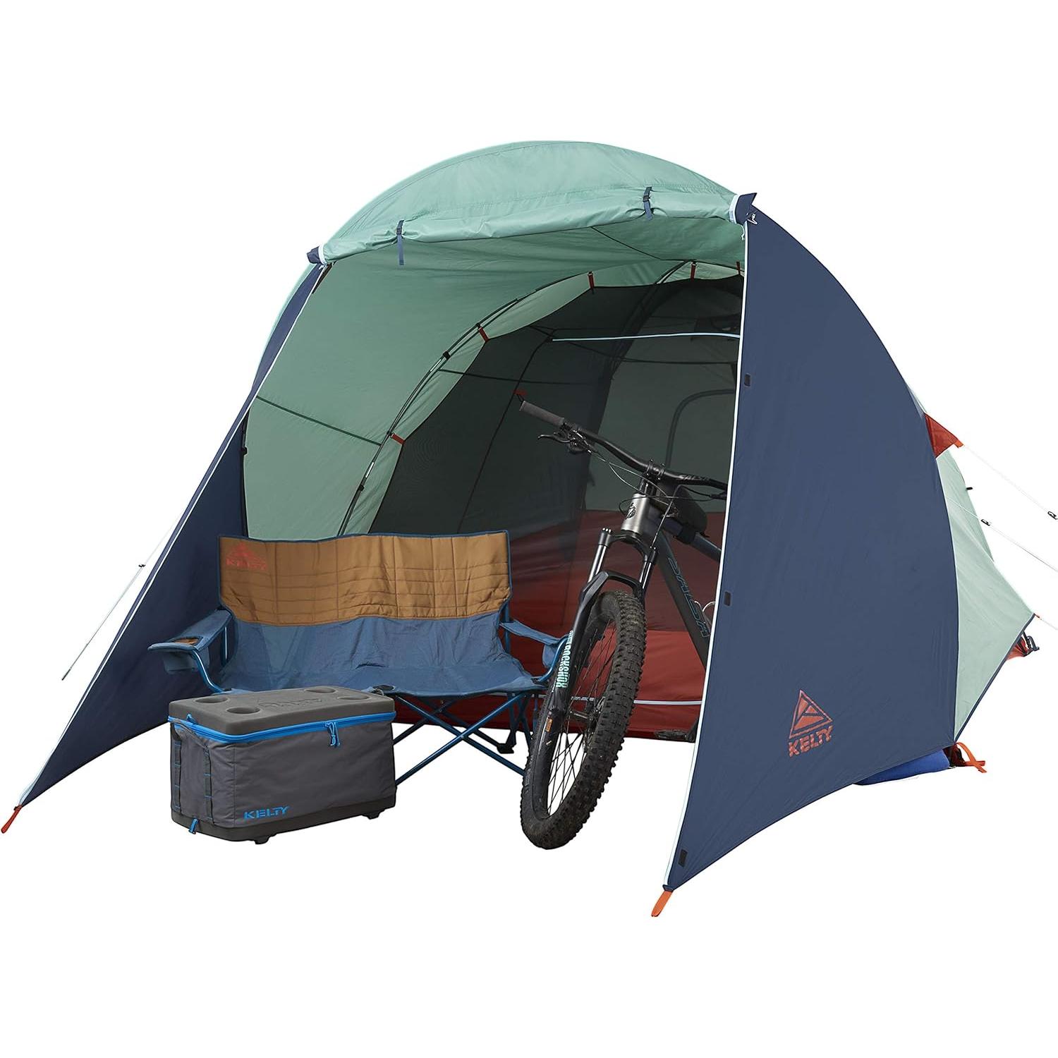 Kelty 4/6 Person Freestanding Rumpus Tent for Camping, Car Camping, Festivals and Family with Extra Large Vestibule