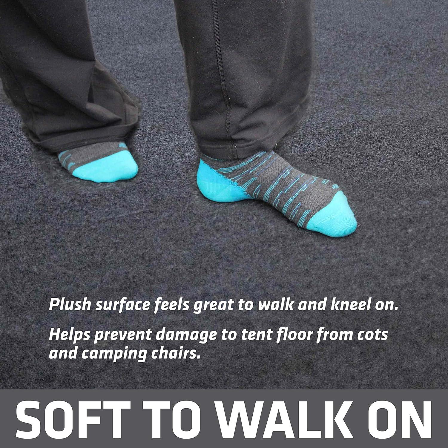 Alfombra para tienda Drymate 1.52x1.88m impermeable gris carbón