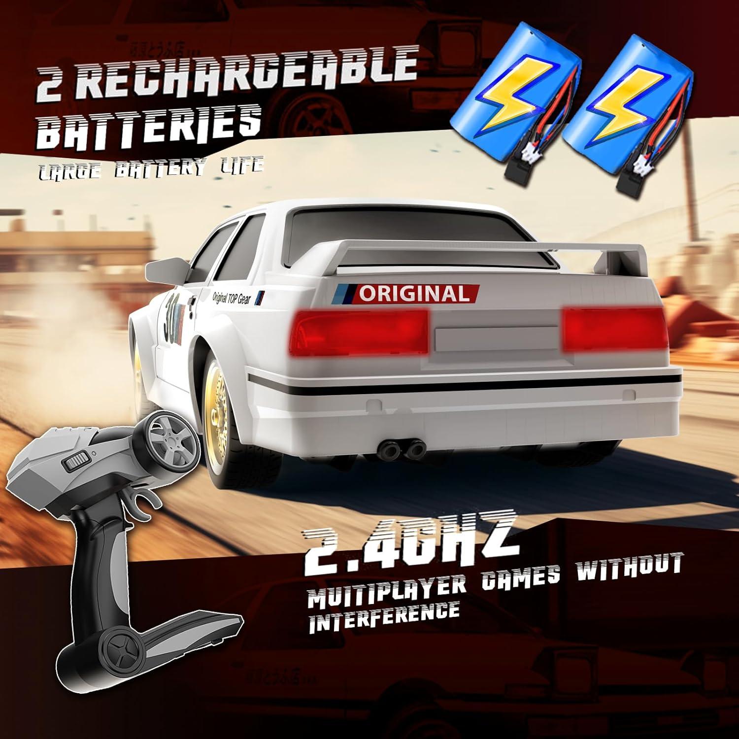 Coche RC Drift 1:24 y 1:16 4WD 15KM/H y 30KM/H LED