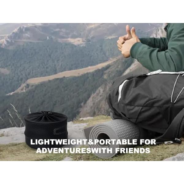 Juego de Utensilios de Camping Alocs 12 Piezas Aluminio