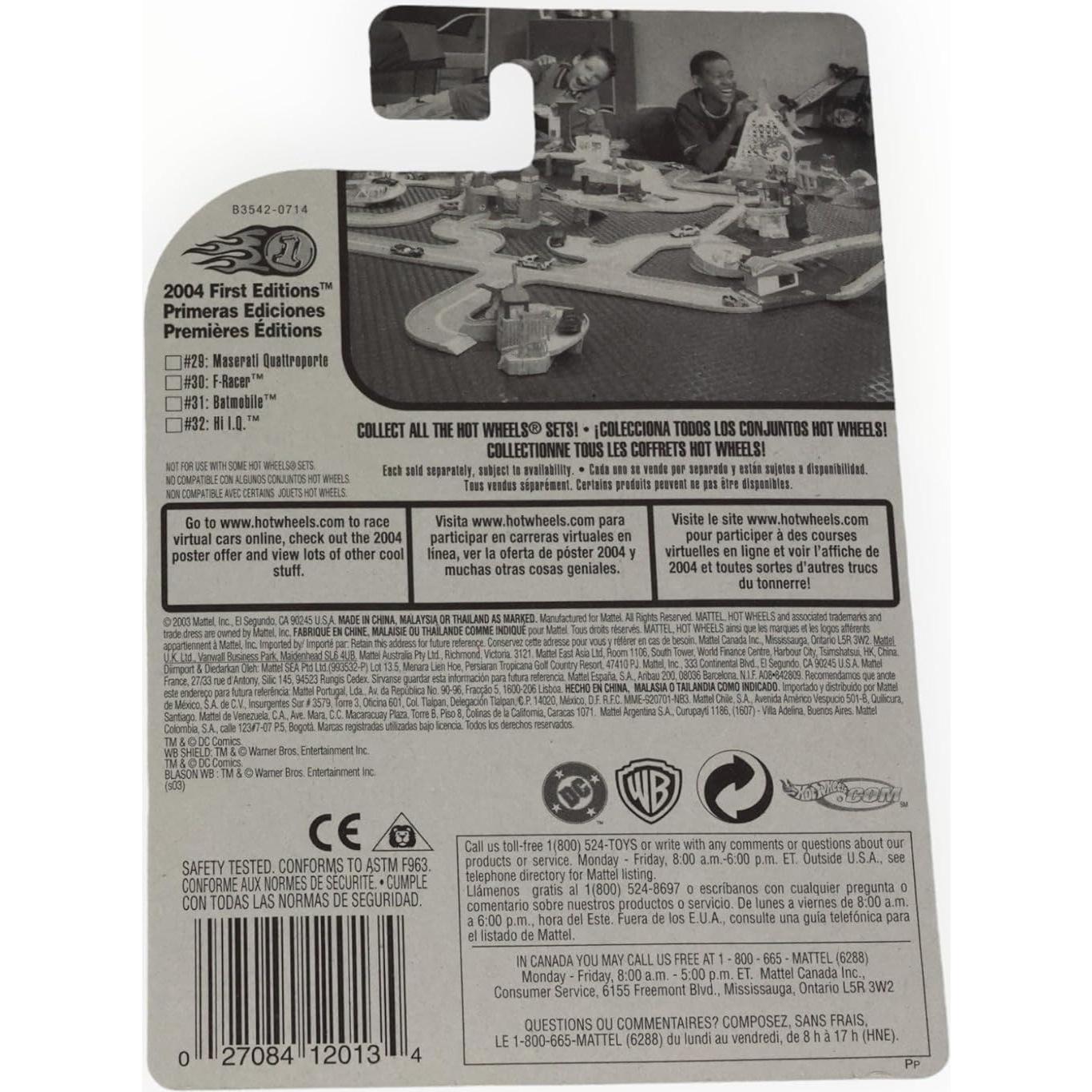 Coche Coleccionable Hot Wheels Batimóvil Negro 1:64 Mattel