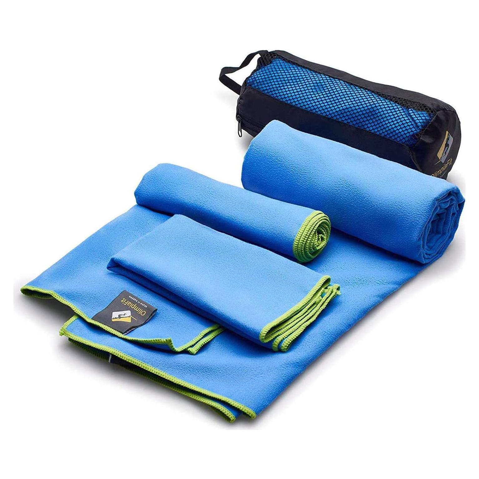 Toallas de Secado Rápido OlimpiaFit - 3 Piezas Microfibra 127x76cm