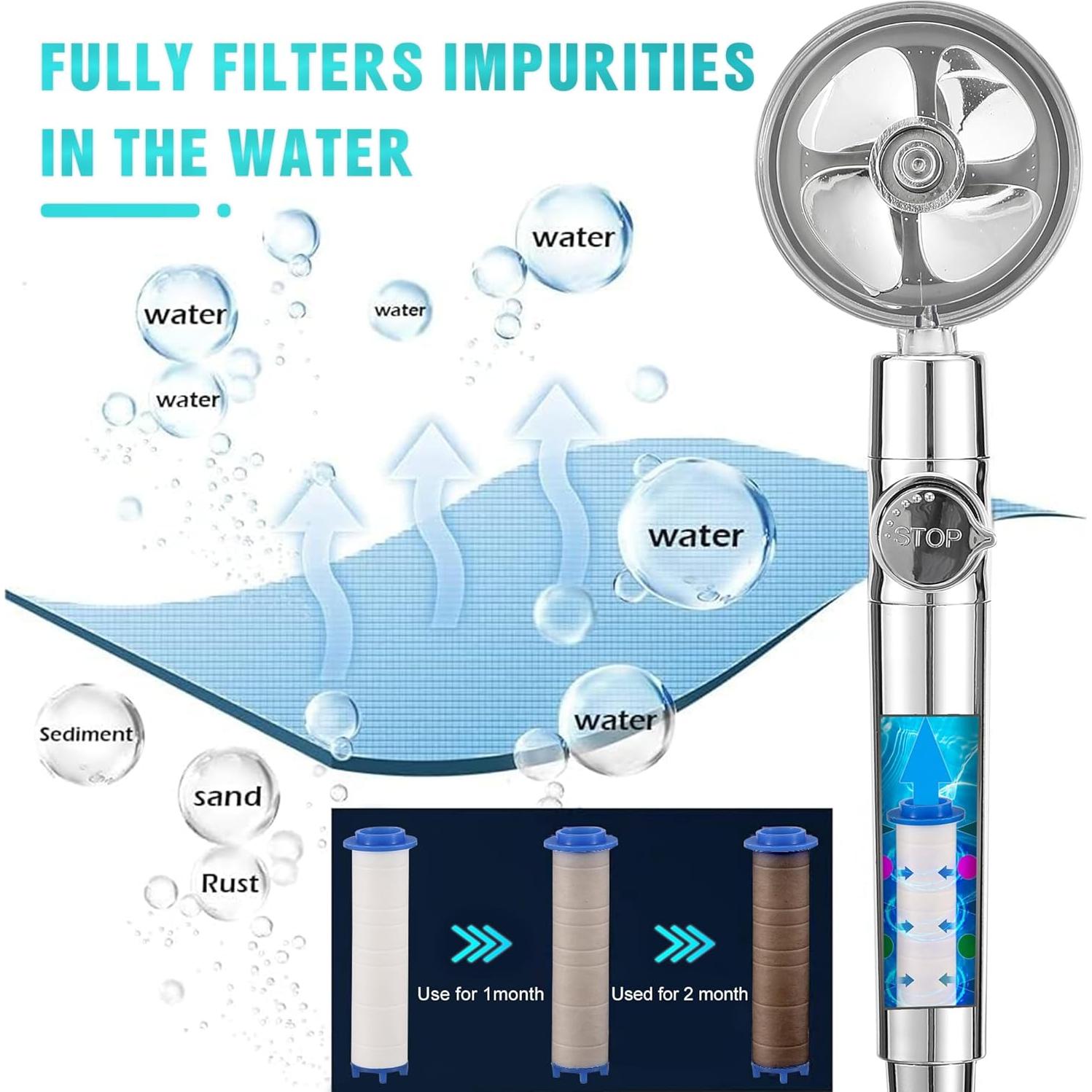 Ducha de Camping Portátil Brarvagur 7800mAh con Manguera 2m