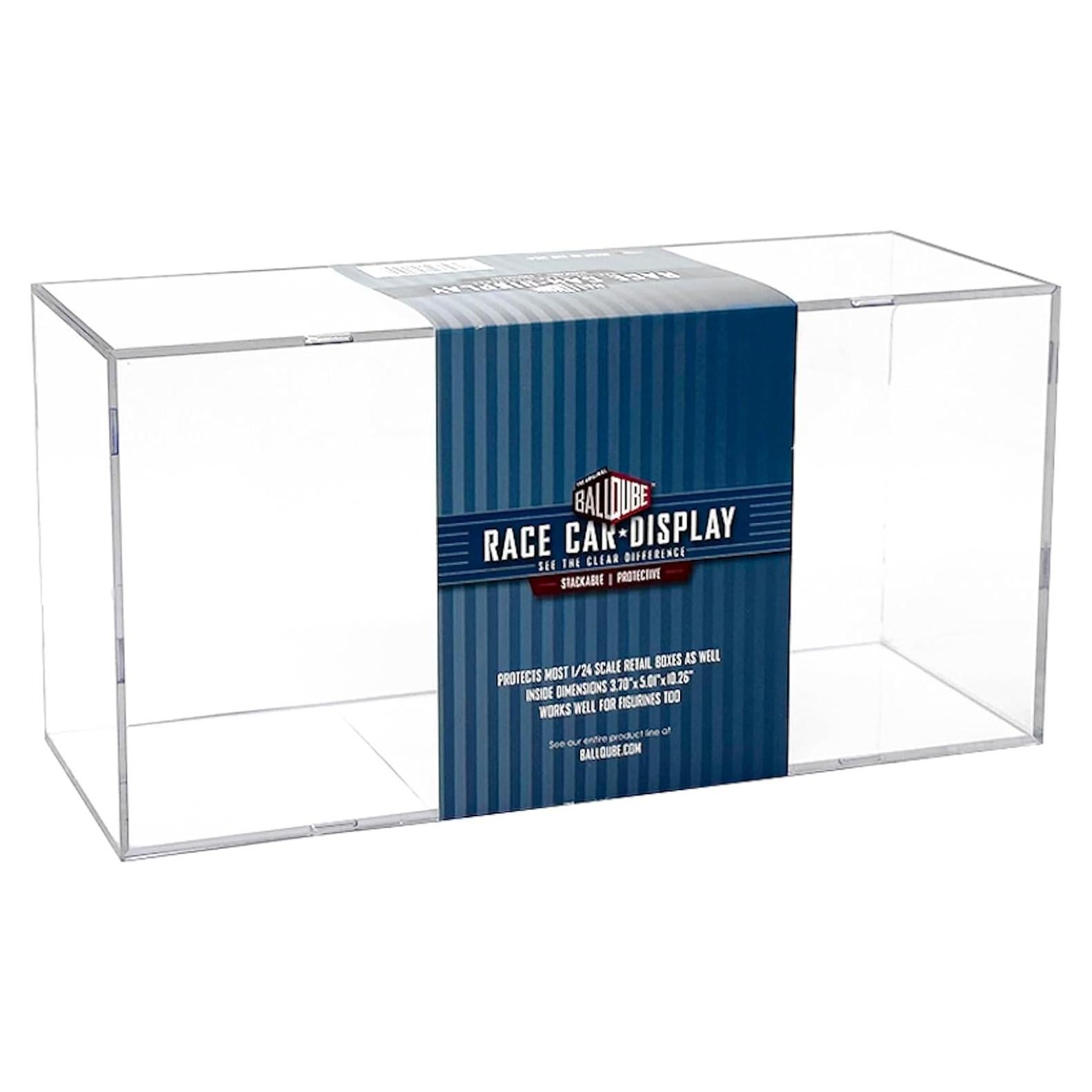 Race Car Display Case 1:24 Scale Die Cast Display Case Die Cast Box Square Clear Memorabilia Die Cast Race Car Holder