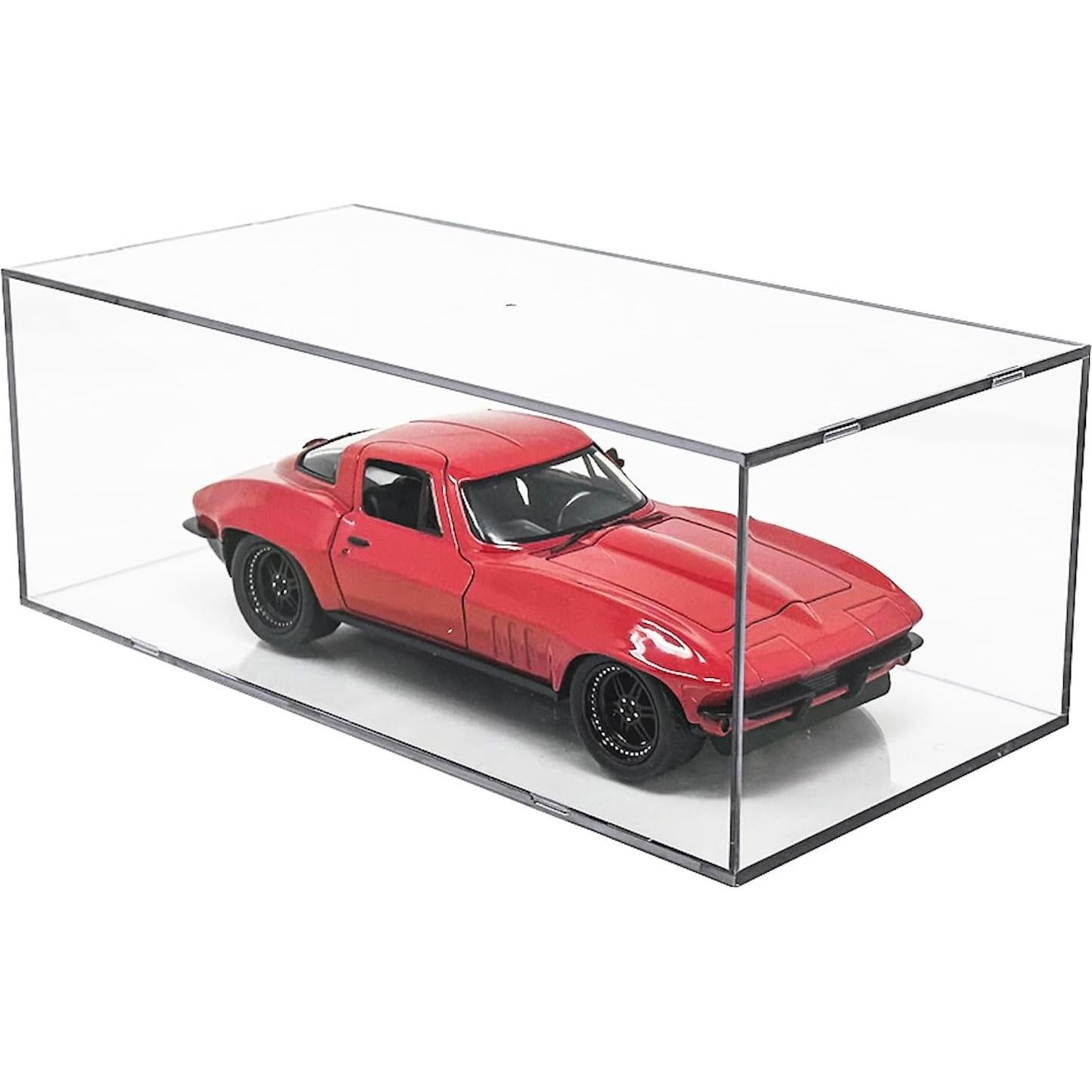 Race Car Display Case 1:24 Scale Die Cast Display Case Die Cast Box Square Clear Memorabilia Die Cast Race Car Holder