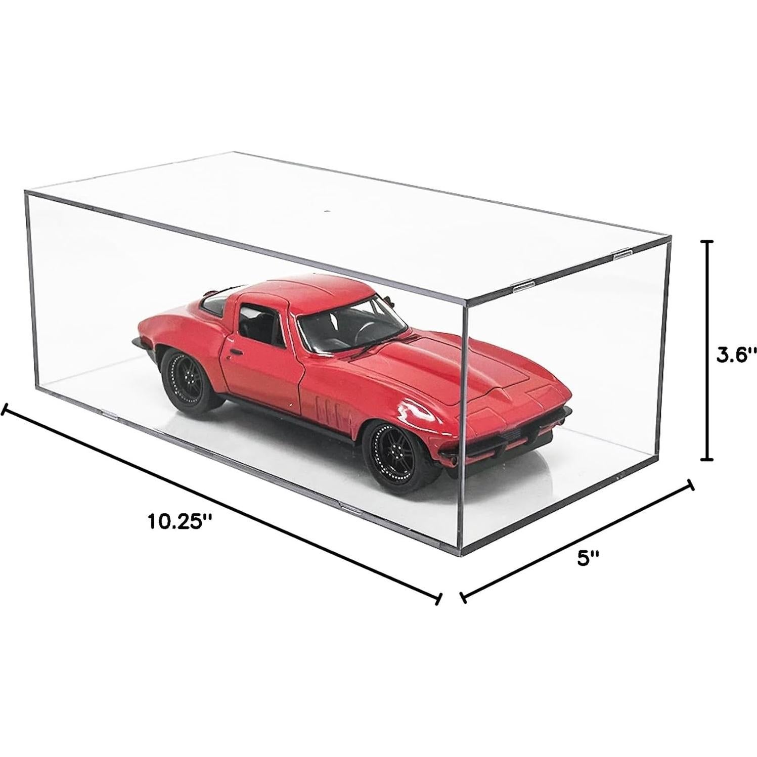 Race Car Display Case 1:24 Scale Die Cast Display Case Die Cast Box Square Clear Memorabilia Die Cast Race Car Holder