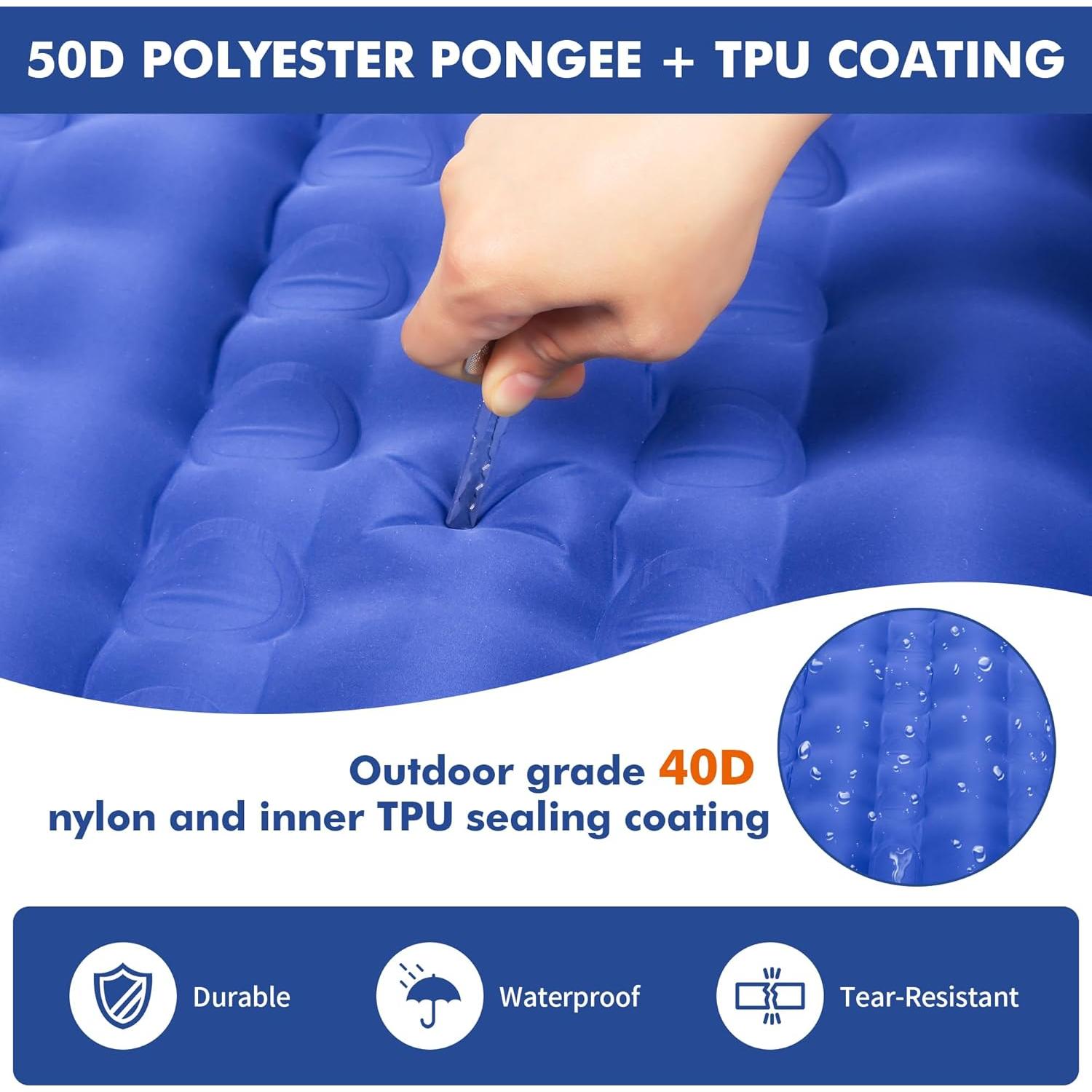 Colchón Inflable HiiPeak CM05 Azul 10 cm Grosor Portátil