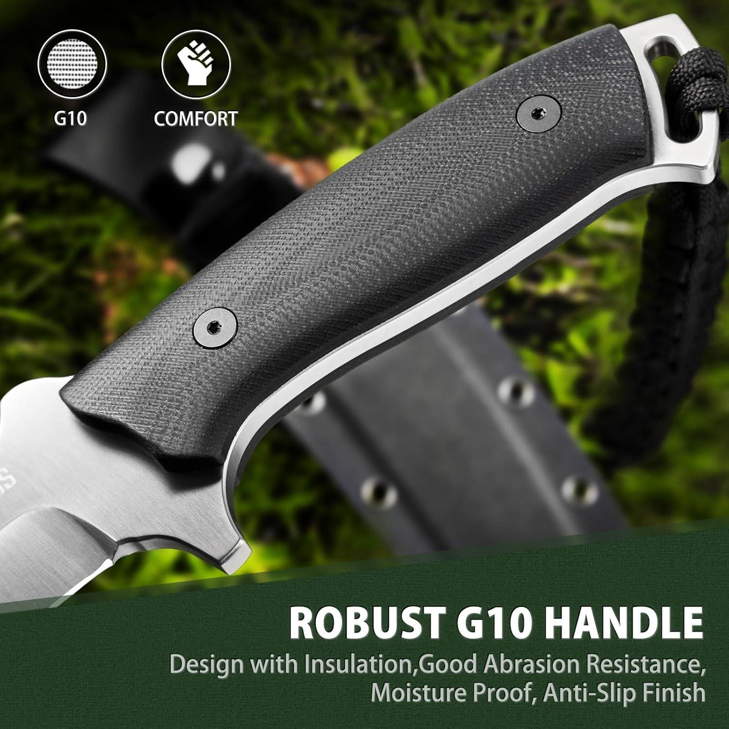 Cuchillo de Supervivencia NedFoss Kukri 16 cm con Funda Kydex