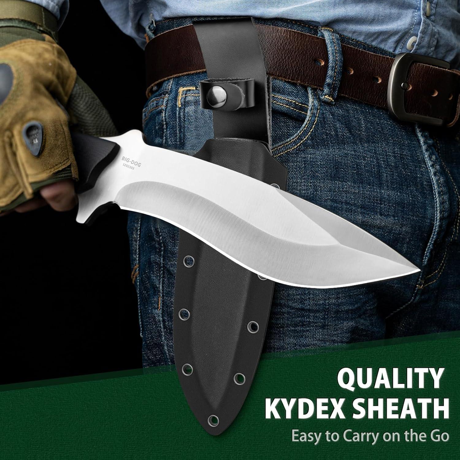 Cuchillo de Supervivencia NedFoss Kukri 16 cm con Funda Kydex