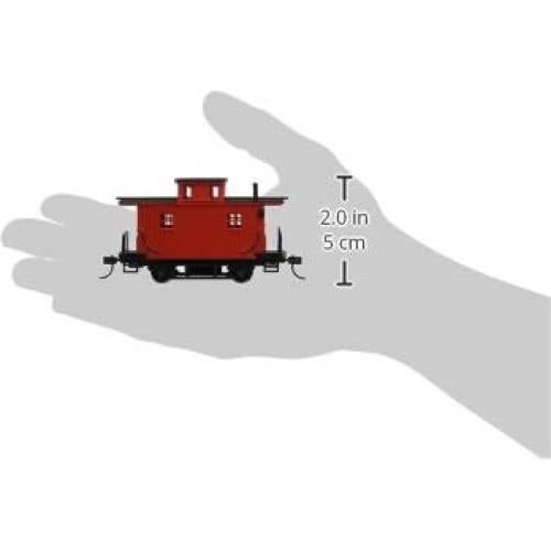 Bobber Caboose Rojo Bachmann Escala HO con Ruedas de Metal