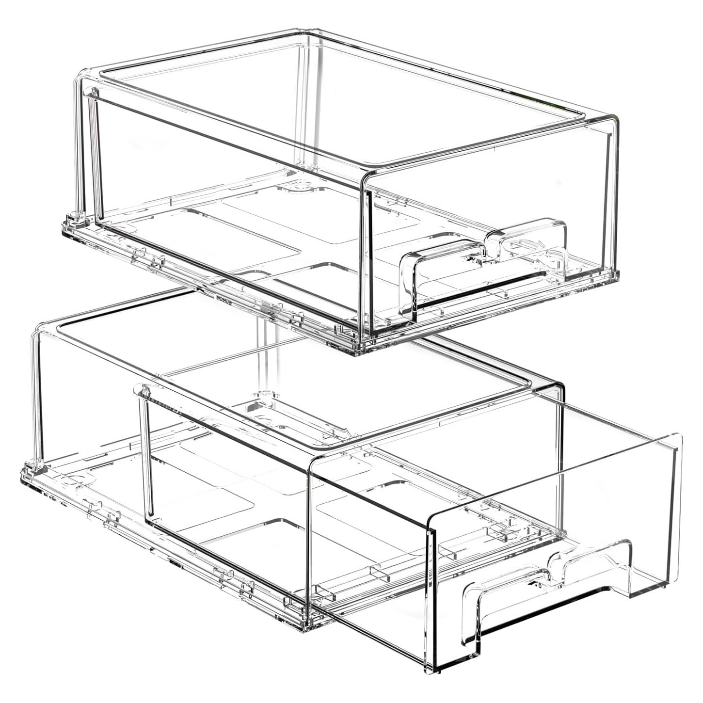 Cajones de Almacenamiento Apilables Boichu - 2 Piezas 30.8x21.3x11 cm