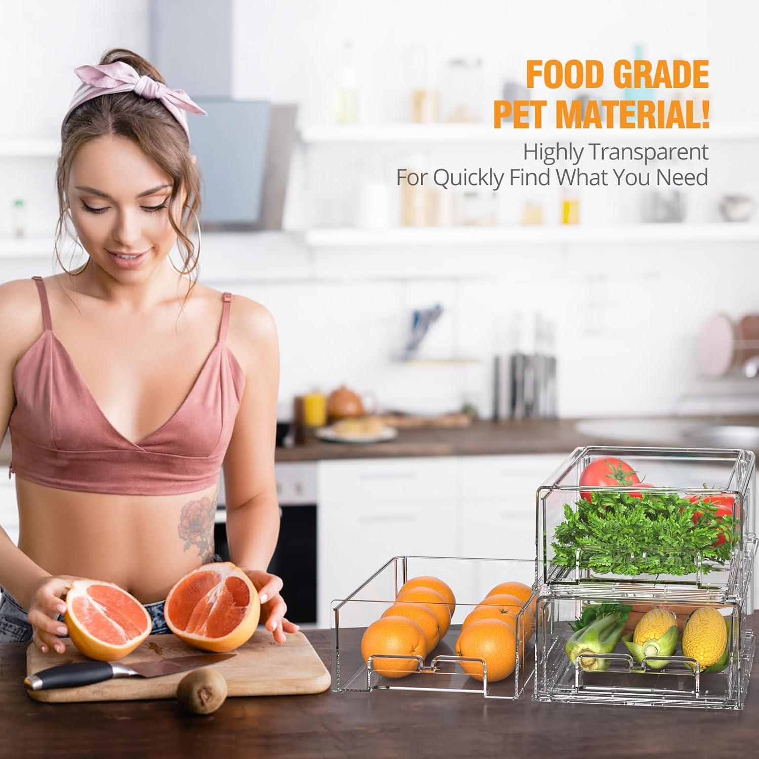 Cajones de Almacenamiento Apilables Boichu - 2 Piezas 30.8x21.3x11 cm