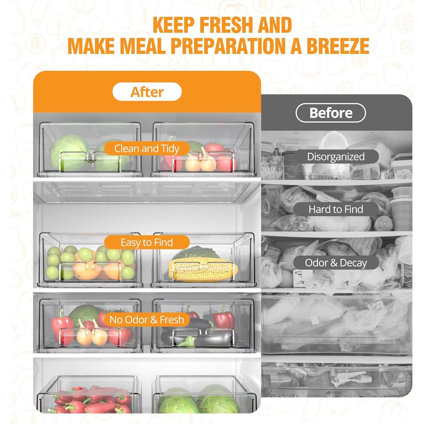 Cajones de Almacenamiento Apilables Boichu - 2 Piezas 30.8x21.3x11 cm