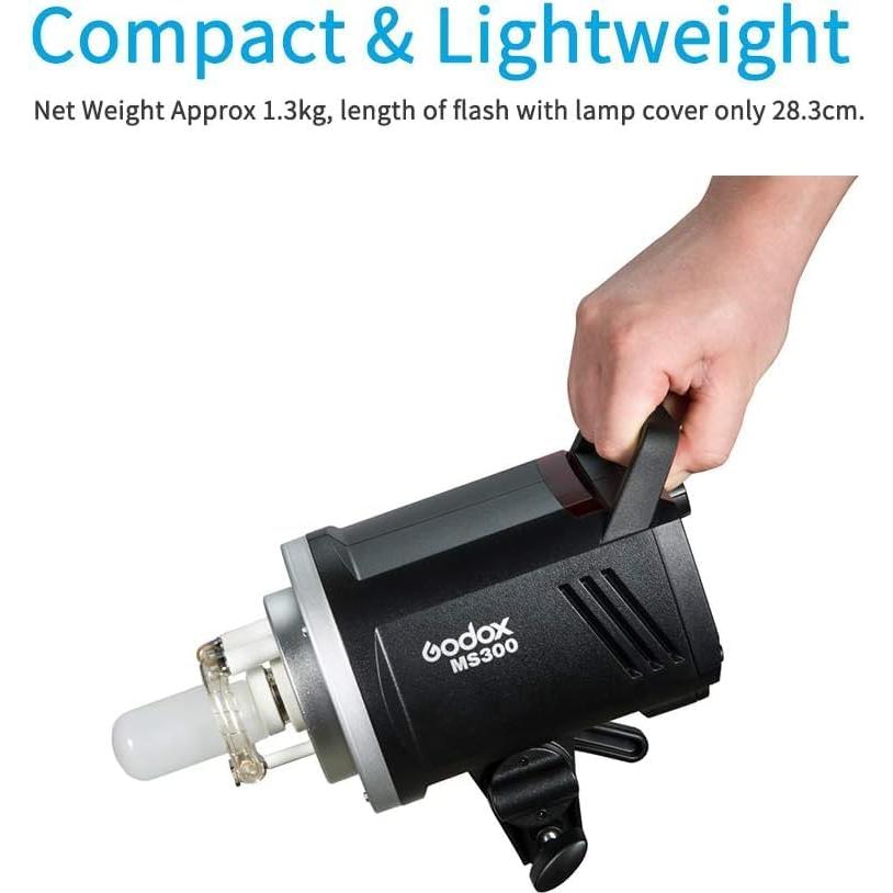 Flash Estroboscópico Godox MS300 300W Inalámbrico 2.4G