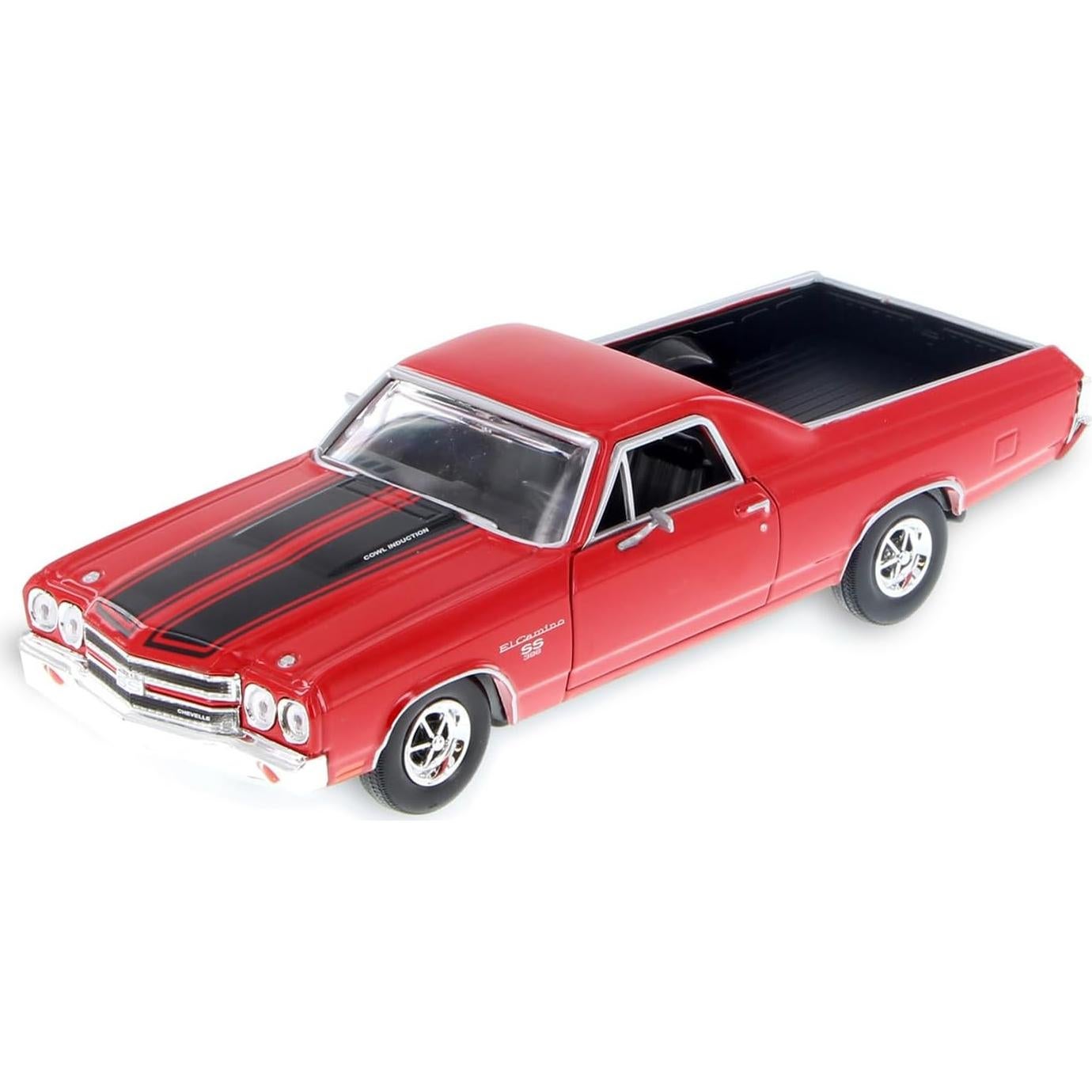 Camioneta Muscle 1970 El Camino SS 396 Showcasts 1/24 Rojo