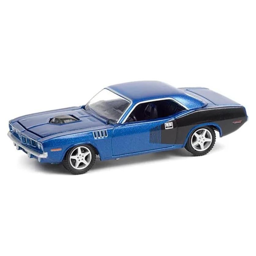 Coche Diecast 1:64 Plymouth Barracuda 1970 Greenlight Azul