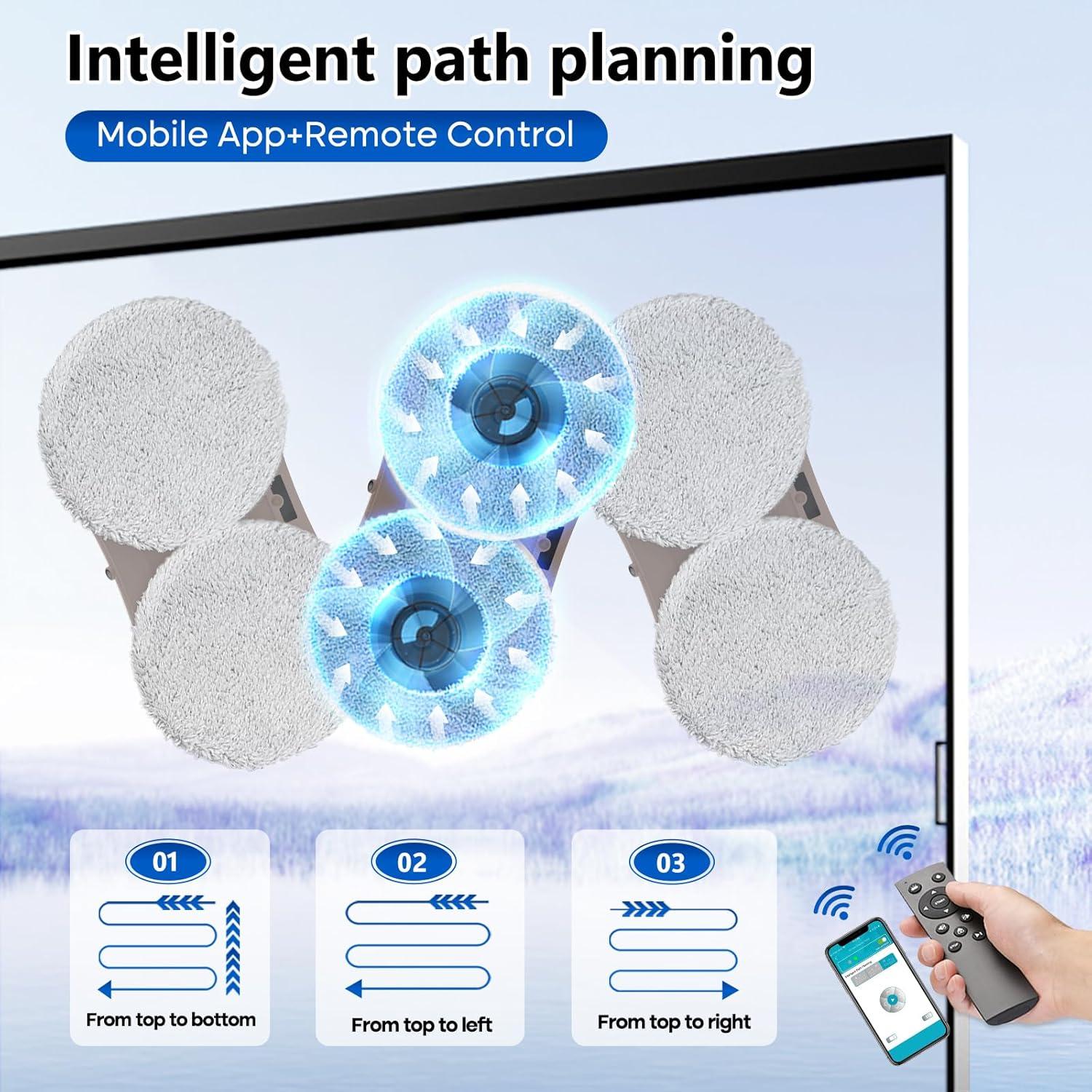 Robot Limpiador de Ventanas SUNSMAI W11 Automático 2800Pa