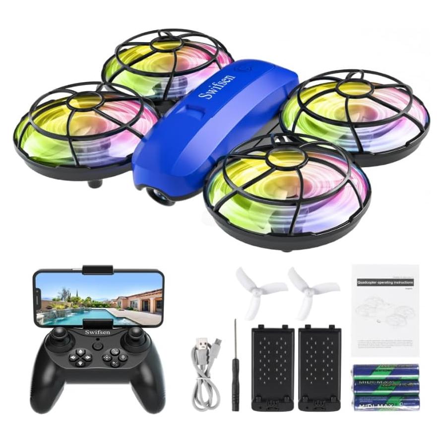 Drone RC para Niños Swifsen A35 con Cámara 720p Azul