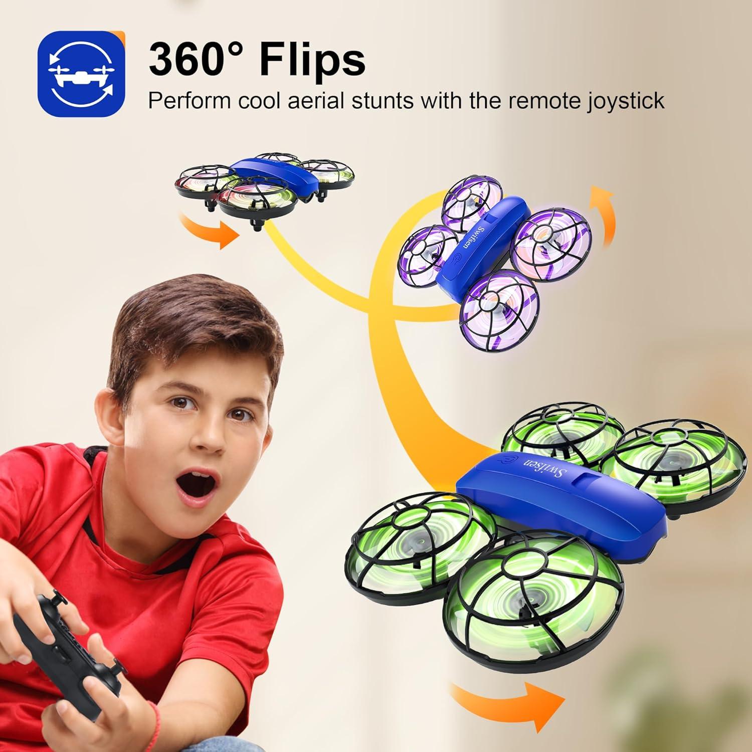 Drone RC para Niños Swifsen A35 con Cámara 720p Azul