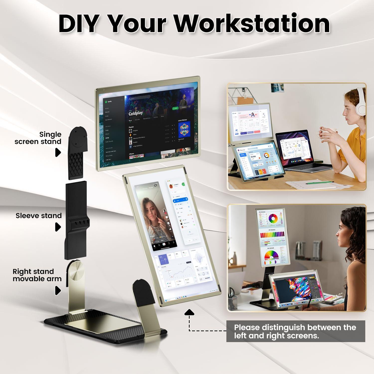 Extensor de Pantalla 15.6" KEFEYA FHD USB-C HDMI Rotación