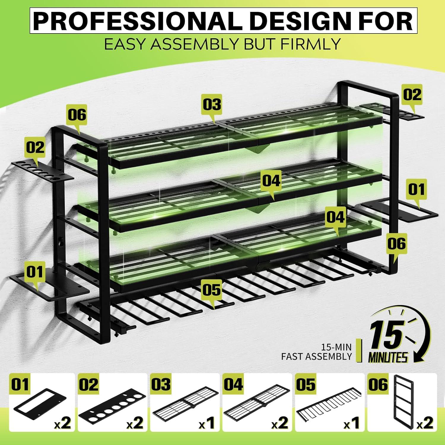 Organizador de Herramientas Eléctricas Hipidian 4 Niveles 136kg