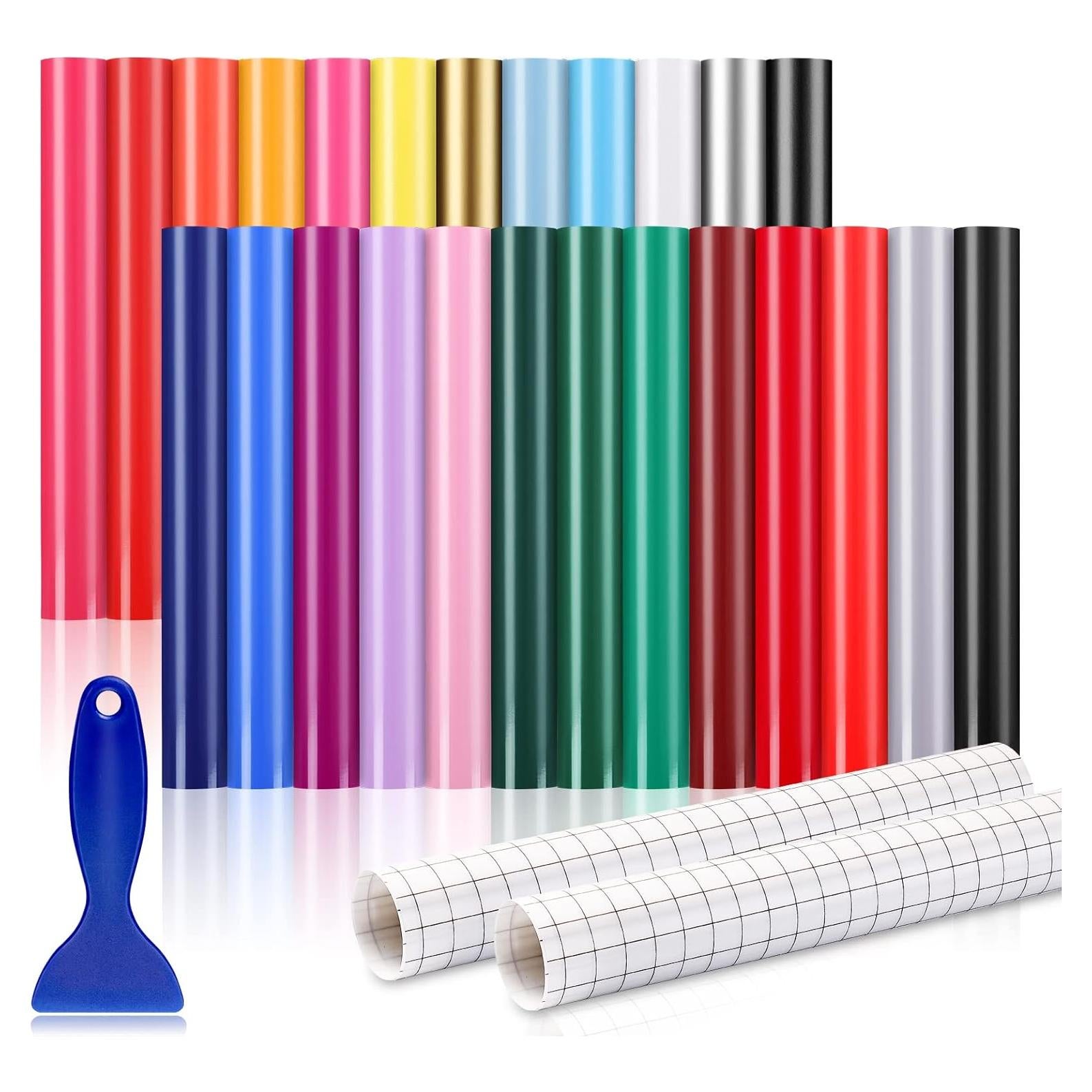 Vinilo Adhesivo Permanente Sooez 50 Paquetes 30.48x30.48cm