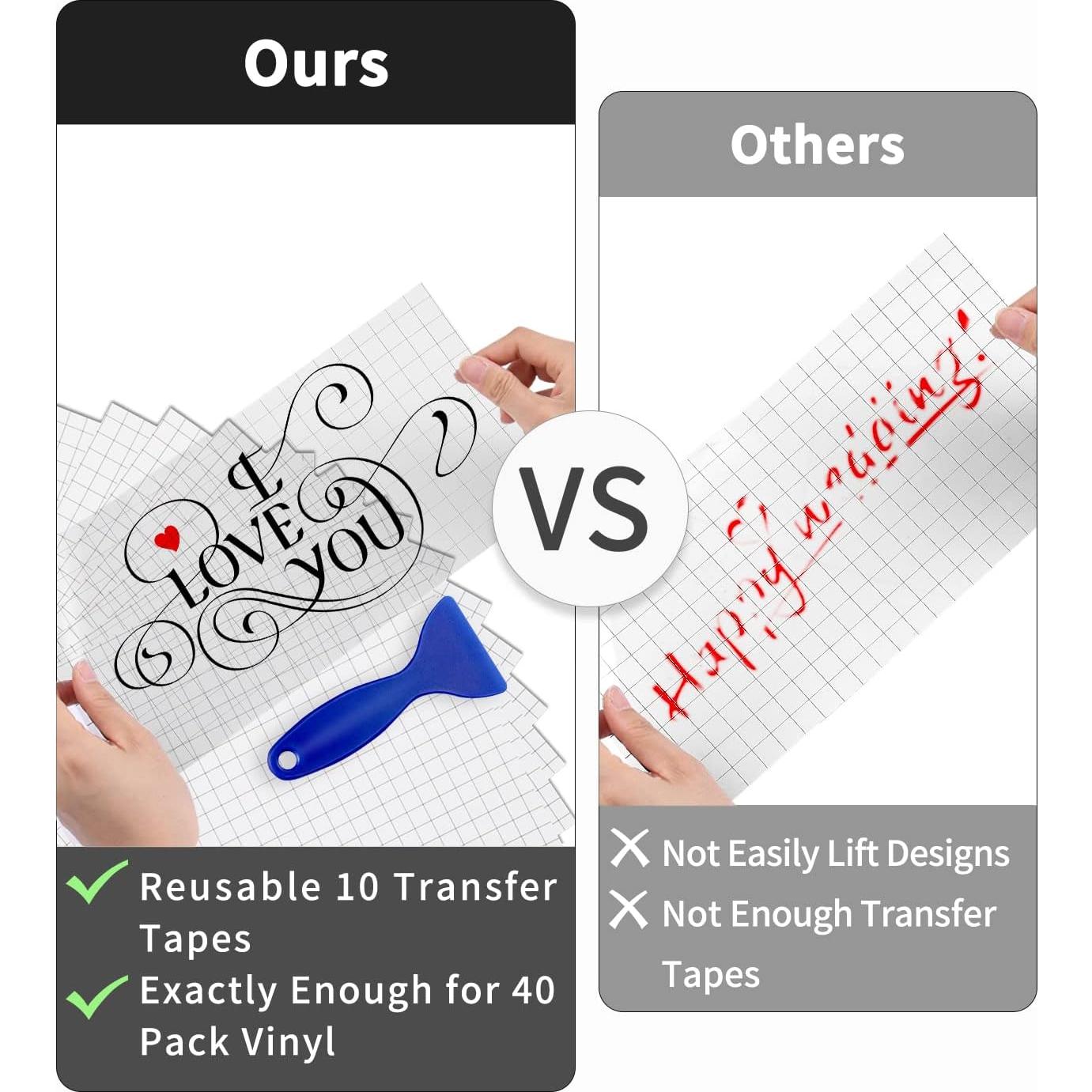 Vinilo Adhesivo Permanente Sooez 50 Paquetes 30.48x30.48cm