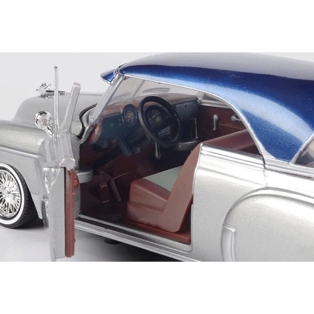 Chevy Bel Air Lowrider 1950 Motormax 1/24 Plateado Azul