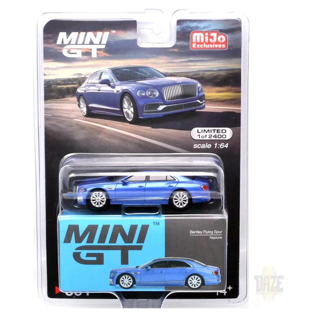 Miniatura Bentley Flying Spur 1:64 Edición Limitada Azul