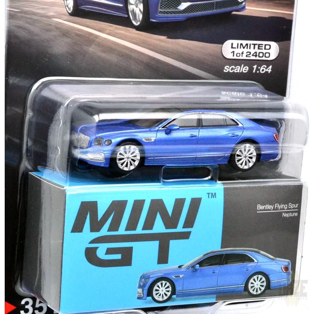Miniatura Bentley Flying Spur 1:64 Edición Limitada Azul